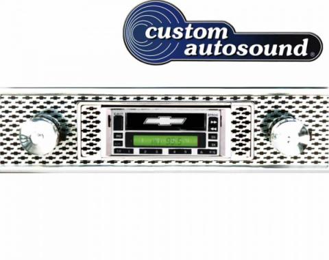 Custom Autosound® AM-FM Stereo Radios | Chevy Concours USA-230 Stereo, 200 Watt, With Auxiliary Inputs, Custom Autosound, 1955