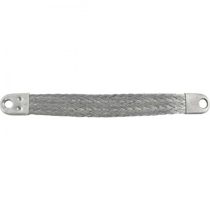 Firewall To Engine Ground Strap - 10 Overall - Original Design - Braided Cable With Lug Ends - Ford