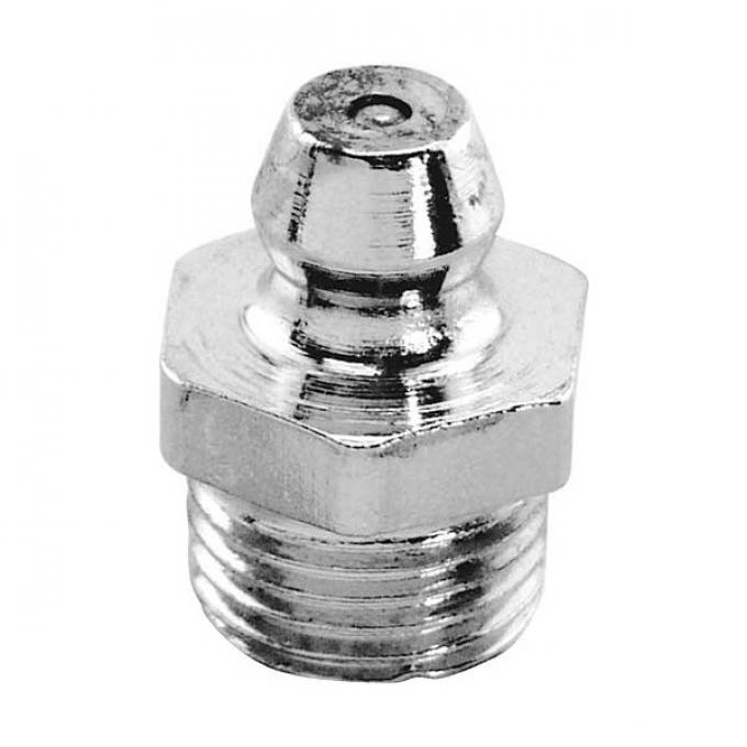 Grease Fitting - Chrome Plated - 1/8 Pipe - Straight - Modern