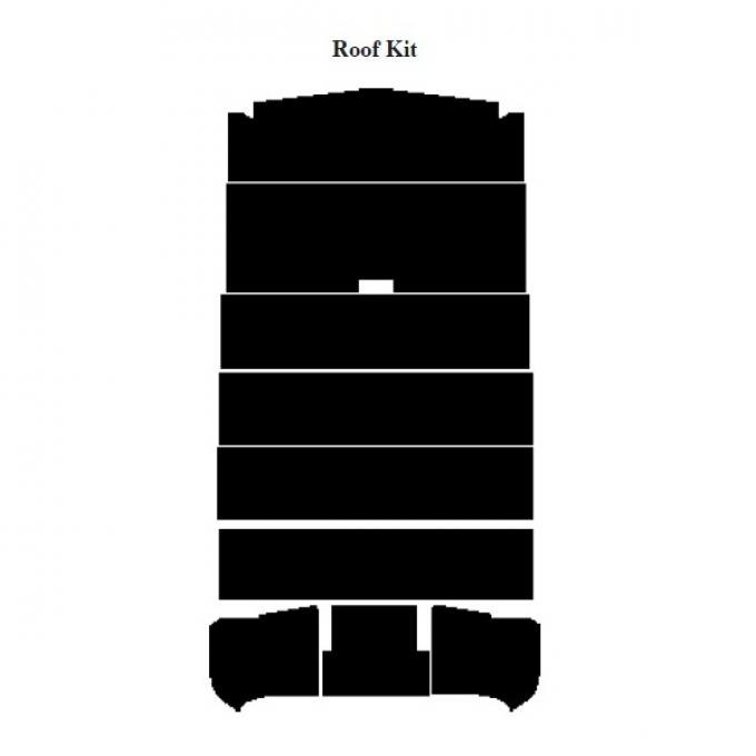 Chevy & GMC Suburban Insulation, Quiet Ride, Roof Kit, 1947-1953