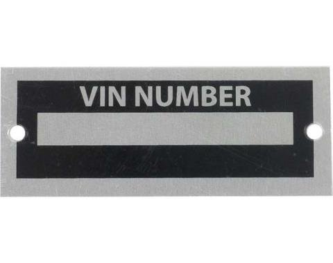 Blank VIN Number Plate