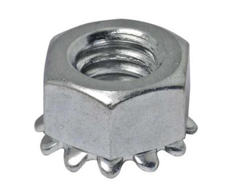 Ford Cinch Fastener - Nickel - Hex Nut With Lock Washer - #10-32