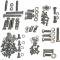 Chevy Engine Bolt Kit, Stainless Steel, 235ci, Use With Original Valve Cover, 1953-1954