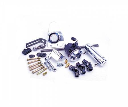 Flaming River 1955-56 Chevy Power Rack & Pinion Cradle Kit - Paintable Floor Shift Tilt Column