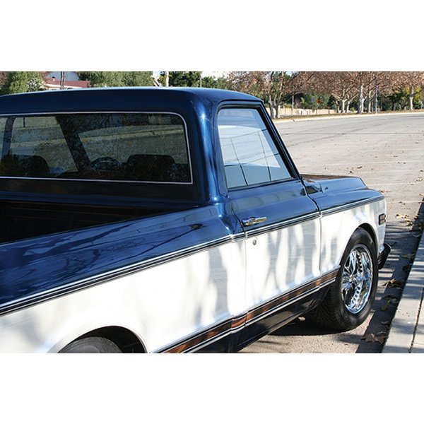 Chevy Truck Vent Window Delete Kit, Clear Glass, 19671972