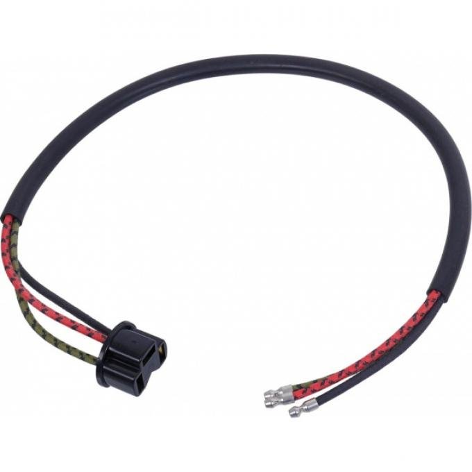 Ford Pickup Truck Headlight Socket Wire - 21 Long - With Full Length Ground & Bullet Connectors - Without Grommet