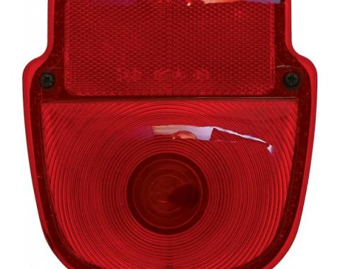 Ford Pickup Truck Tail Light Assembly - Flareside Pickup - Shield Type - Polished Stainless Steel Housing - Left