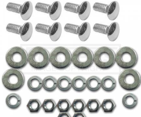 Chevy Or GMC Bumper Mounting Bolt Kit, Show Quality Chrome, Front Or Rear, 1967-1991