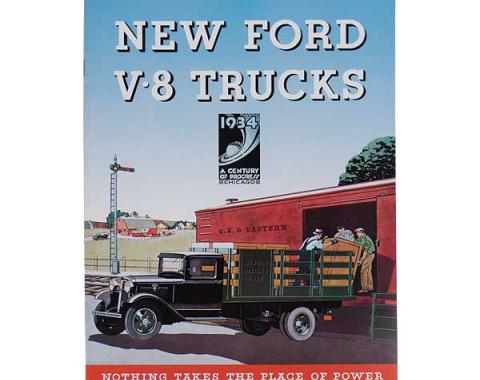 Sales Brochure - New Ford V8 Trucks, Nothing Takes The Place Of Power - 14 Pages