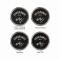 Tachometer, Retro Style Rocket Tach, Half Sweep, With Color Changing Rocket Booster