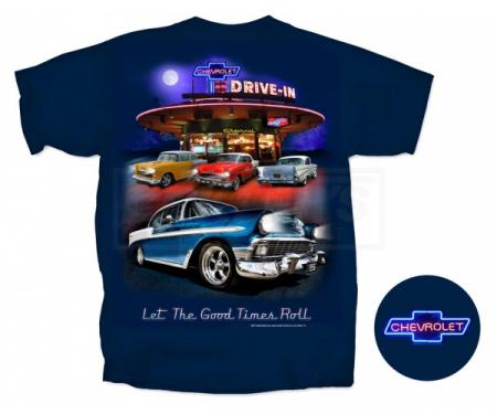 Chevy, T-Shirt, Nighttime Drive-In