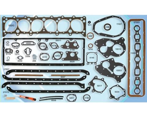 Chevy Or GMC Truck Engine Gasket Set, Complete, 216 & 235 CI, 1947-1953