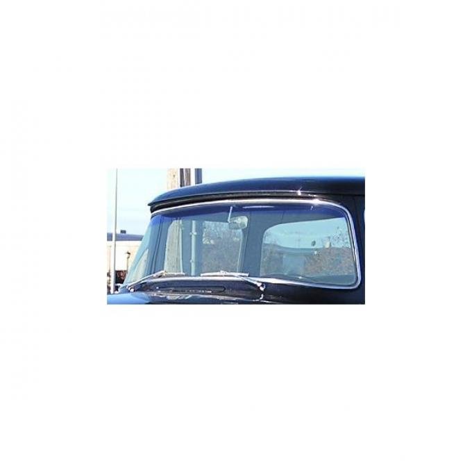 Windshield glass - 1956 Ford Truck, F-series - Green tint, with a blue shade across the top