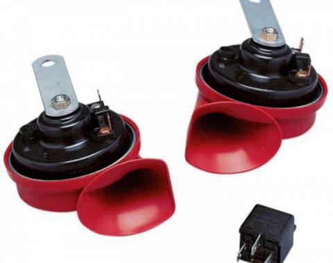 Chevy Truck Hella Twin Horn Kit, 12-Volt, 400/500Hz, 1947-2014