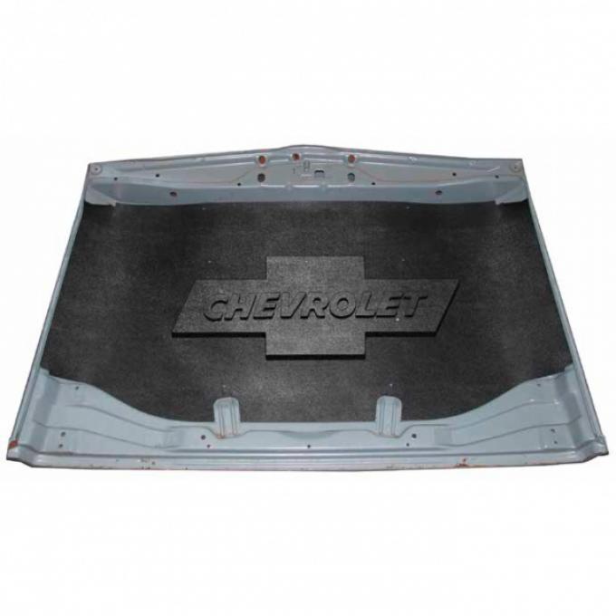 Chevy Truck Under Hood Cover, Quietride AcoustiHOOD, 3-D Molded, With Logo, 1973-1979