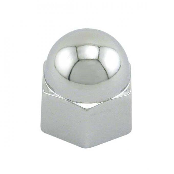 Acorn Push-on Cover Set - 20 Pieces - Chrome - 9/16 - Ford & Mercury
