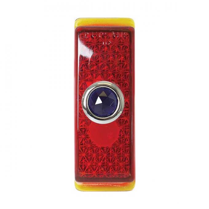 Tail Light Glass Lens - Blue Dot Glass - Ford Sportsman