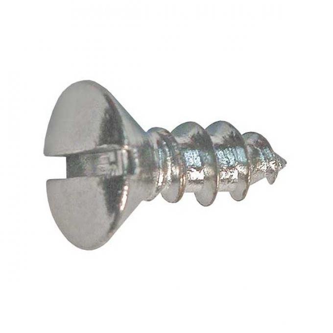 Oval Head Sheet Metal Screw - Slotted - 10 X 1/2