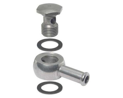 Stromberg Single End Banjo Fitting - Stainless Steel - Stromberg 48, 97 & 81 Carbs - Ford & Mercury