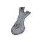 Tail Light Stand - Die Stamped - Black - Right - With Hole For Step Pad - Ford Passenger