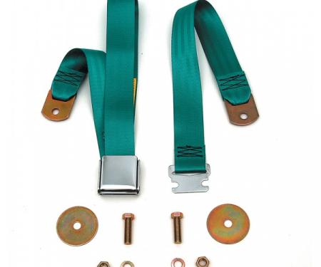 Chevy Or GMC Truck Seat Belt, Aircraft Latch Style, Turquoise, 1947-1972