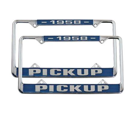 Ford Pickup Truck License Plate Frames - 1958 Pickup