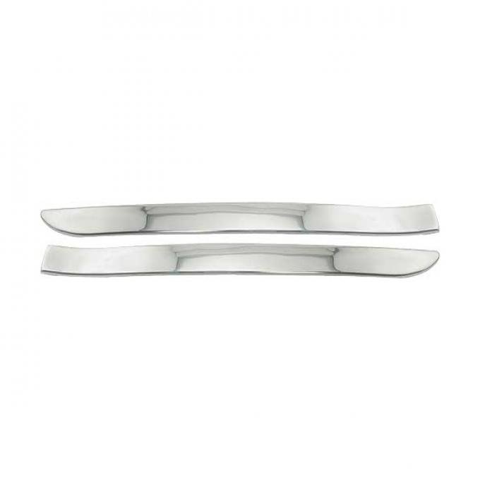 Lower Front Fender Mouldings - Stainless Steel - Pre-Formed- Ford Passenger