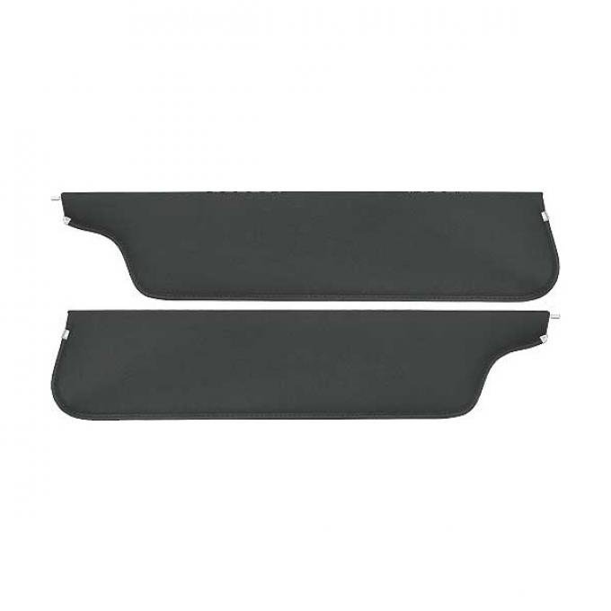 Ford Pickup Truck Sun Visors - New Style - Black Crater Grain Vinyl - Ford F100 To Ford F750