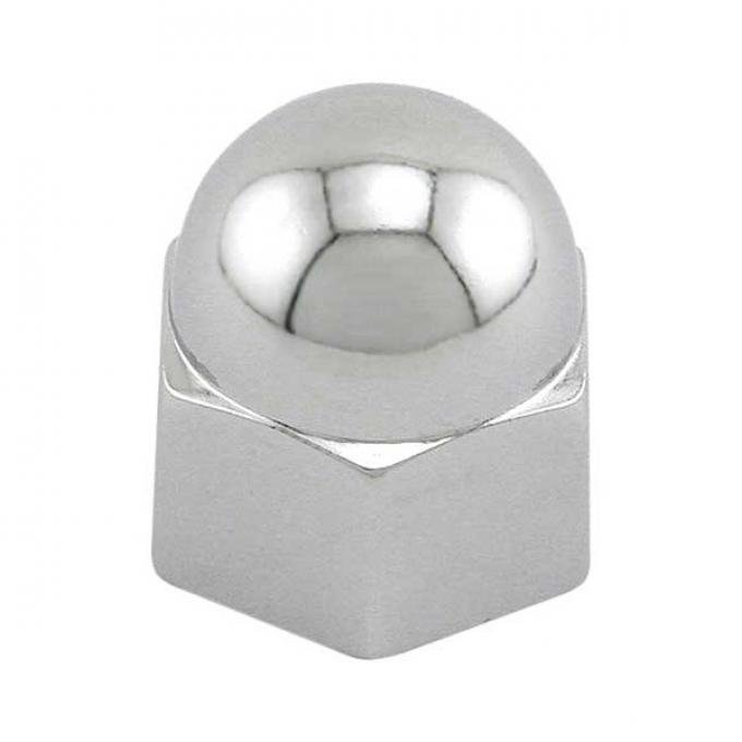 Cylinder Head Acorn Nut Cover Set - Chrome - 11/16 Across Flats - For Head Nuts
