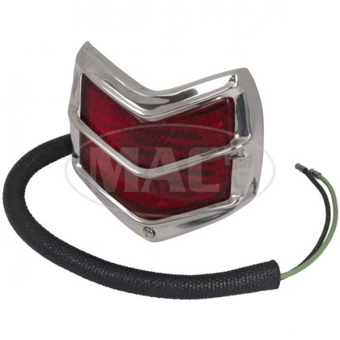 Tail Light Assembly - Ford 1940 Passenger - Red Lens - 6 & 12 Volt Bulbs - Left Or Right