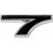 Trim Parts Generic Number, “7”, White 5186G