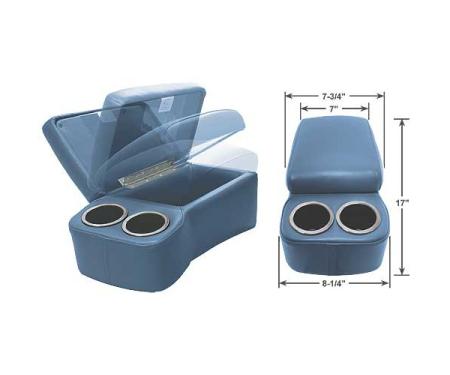 BD Drinkster Seat Console - 17" x 8-1/4" - Dark Blue