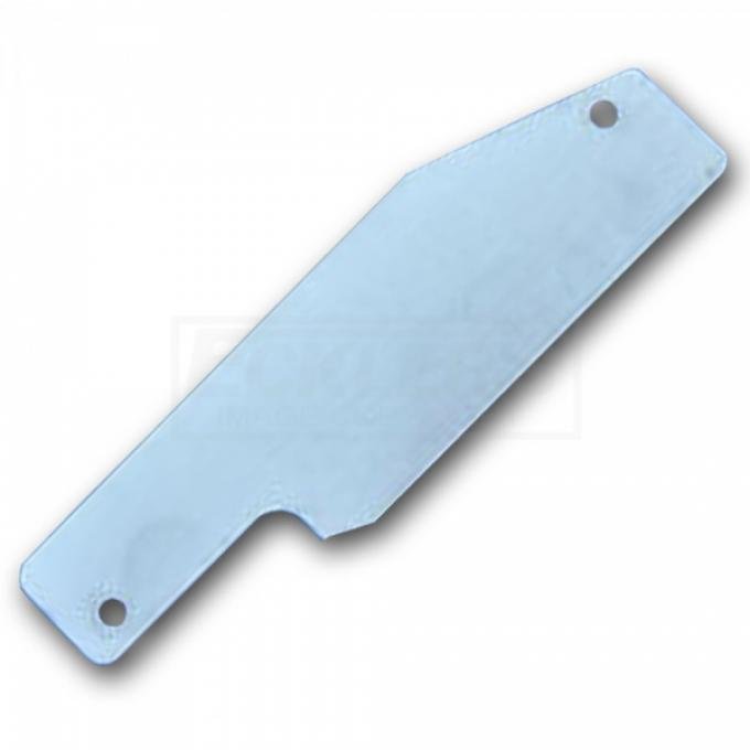 Chevy Wiper Motor Delete Plate, Stainless Steel, 1955-1957