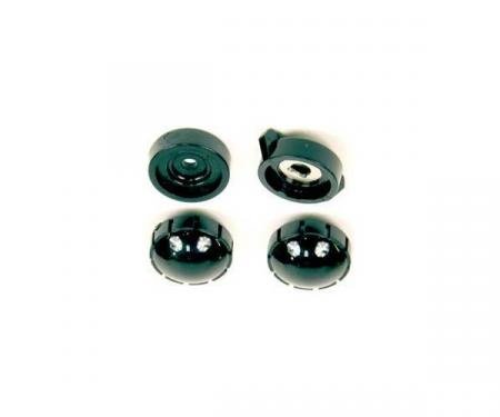 Radio Knob Set Black (4 Pieces) 1954-1955