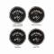 Tachometer, Retro Style Rocket Tach, Half Sweep, With Color Changing Rocket Booster