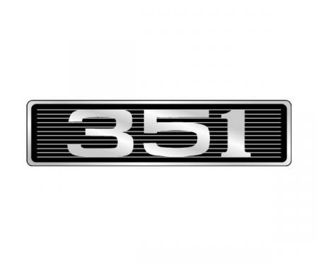 351 Hood Scoop Emblem - Correct Die-Cast