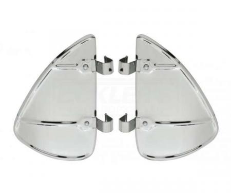 Chevy Truck Vent Window Breezies, Stainless Steel, 1947-1987