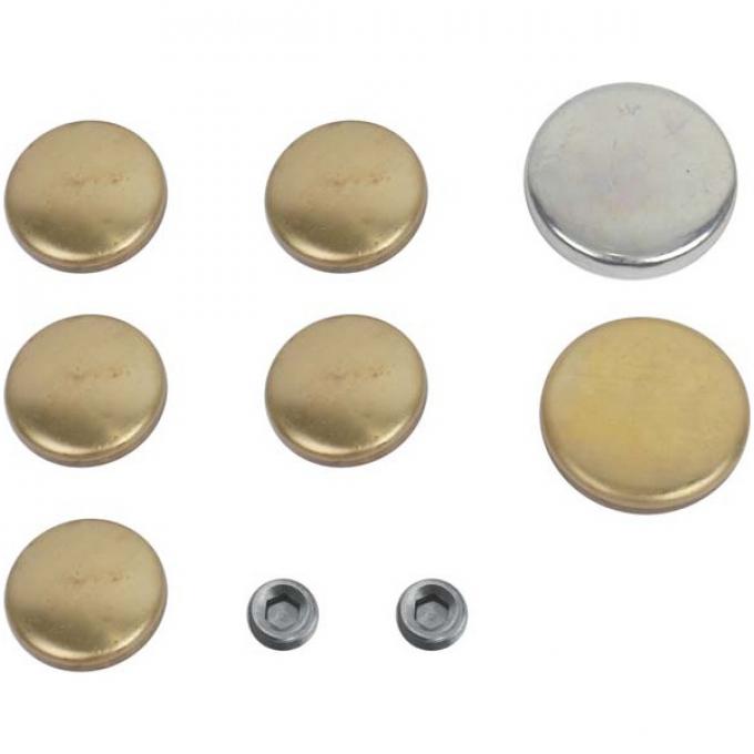 Soft Plug Set - Brass - 240 6 Cylinder - Ford Only
