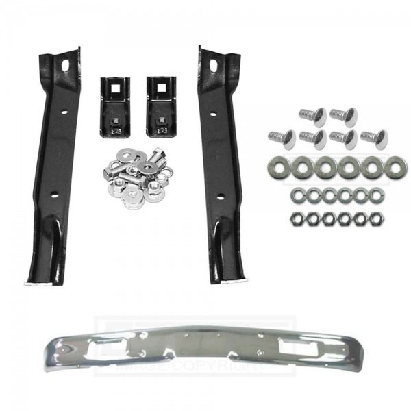 Chevy Truck Front Bumper Kit, Chrome, Show Quality, 2WD, 19711972