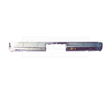 Chevy Truck Rear Bumper, Fleetside, Chrome, Without LicensePlate Hole, Show Quality, 1973-1980