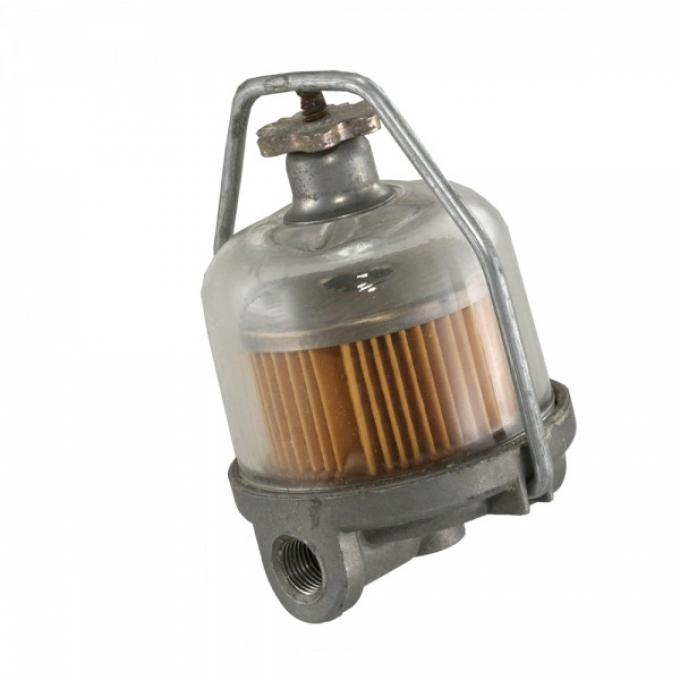 Chevy Fuel Filter Assembly, Glass Bowl, 1958-1972