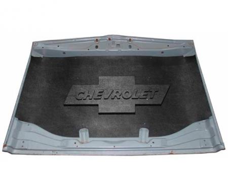 Chevy Truck Under Hood Cover, Quietride AcoustiHOOD, 3-D Molded, With Logo, 1955-1959