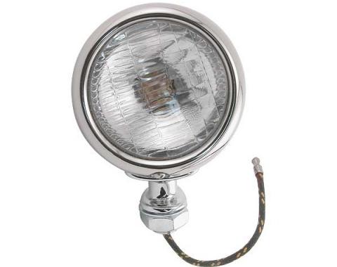 Cowl Lamps - Stainless Steel - With Both 6 & 12 Volt Bulb -Ford