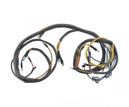 Cowl Dash Wiring Harness - 2 Brush Generator - With Amp Gauge - Ford Pickup & Commercial Truck