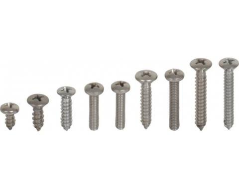 Exterior Screw Kit (78 Pieces), Ranchero, 1966