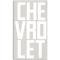 Chevy Truck Tailgate Letters, White, Fleet Side, 1958-1966