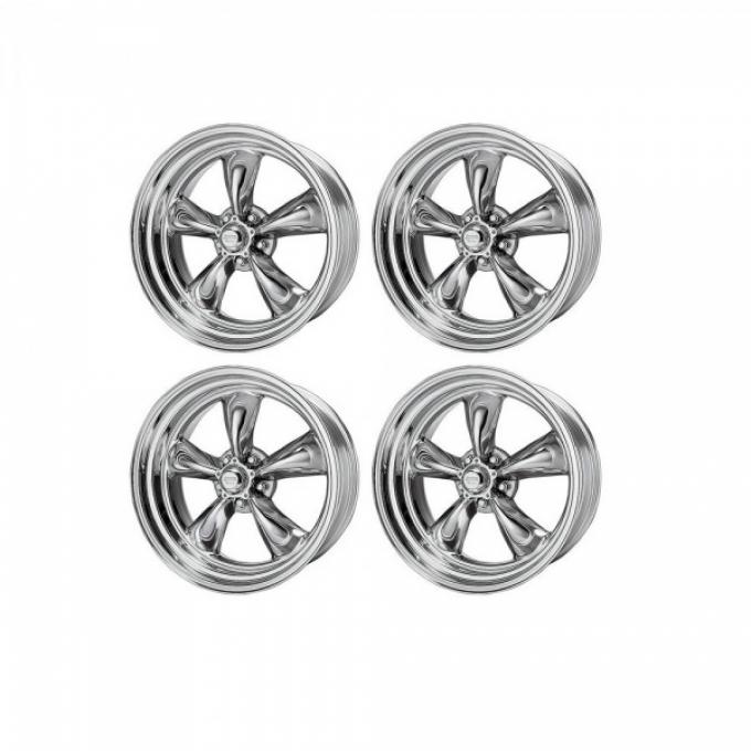 Chevy American Racing Torq Thrust II Wheel Set, Polished Aluminum, 16X7 & 16X8