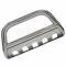 Chevy Silverado Or GMC Sierra 1500 Bull Bar, Polished Stainless Steel With Skid Plate, 2007-2013