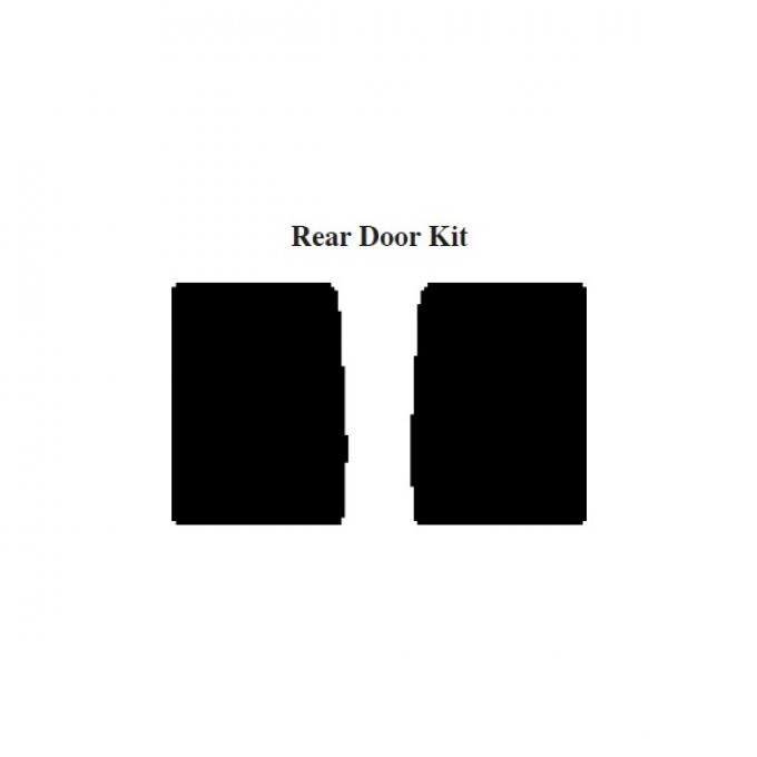 Chevy Insulation, QuietRide, AcoustiShield, Rear Door Kit, Suburban, 1954-1955
