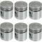 Piston Set With Fitted Pins - 4 Ring Type - Ford 6 CylinderH Engine - Aluminum - Split Skirt - 3.30 Bore - Choose YourSize